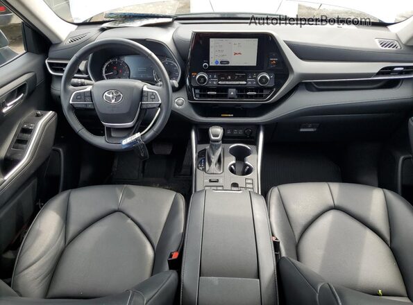 5TDKDRBH1PS520834 2023 TOYOTA HIGHLANDER Blue Dashboard view