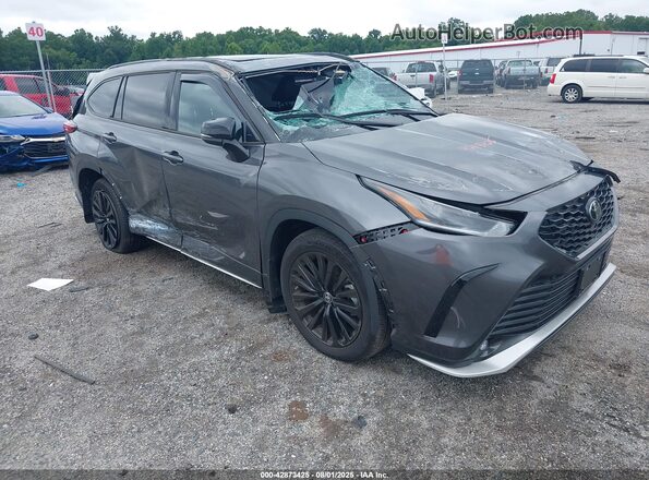 5TDKDRBH3PS509026 2023 TOYOTA HIGHLANDER Gray Przód prawy