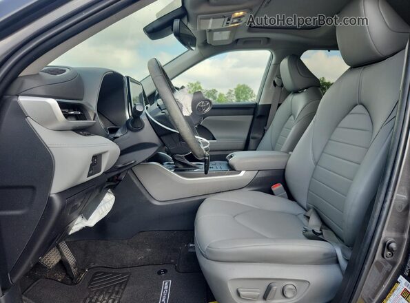 5TDKDRBH8PS013929 2023 TOYOTA HIGHLANDER Gray Vista interior delantera