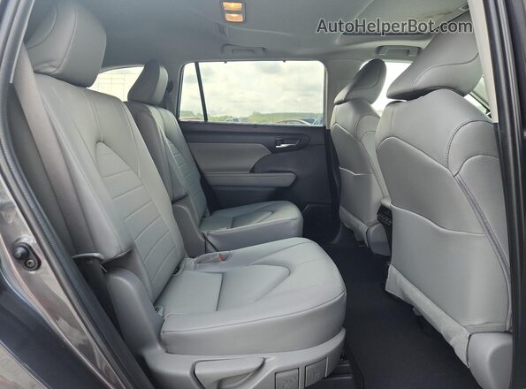 5TDKDRBH8PS013929 2023 TOYOTA HIGHLANDER Gray Vista interior trasera