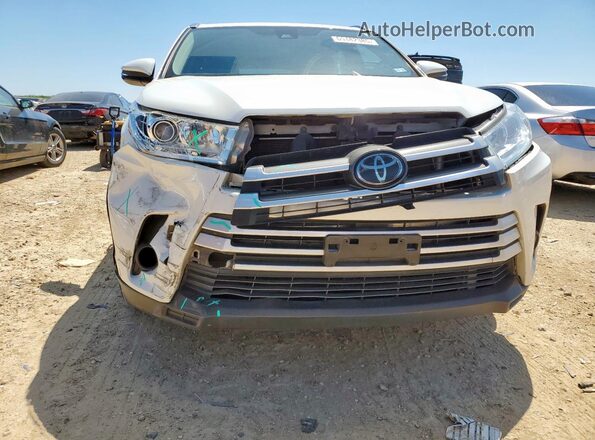 5TDKZRFH4JS540983 2018 TOYOTA HIGHLANDER White Widok z przodu