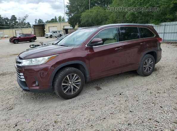 5TDKZRFH7HS231969 2017 TOYOTA HIGHLANDER Burgundy Передня ліва чверть
