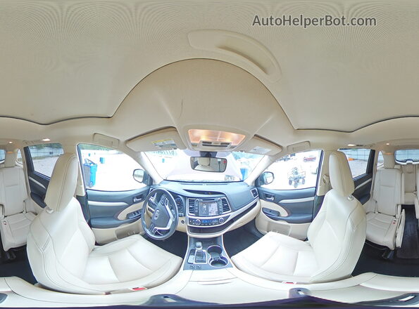 5TDKZRFH7HS231969 2017 TOYOTA HIGHLANDER Burgundy Панорамний вид салону 360°