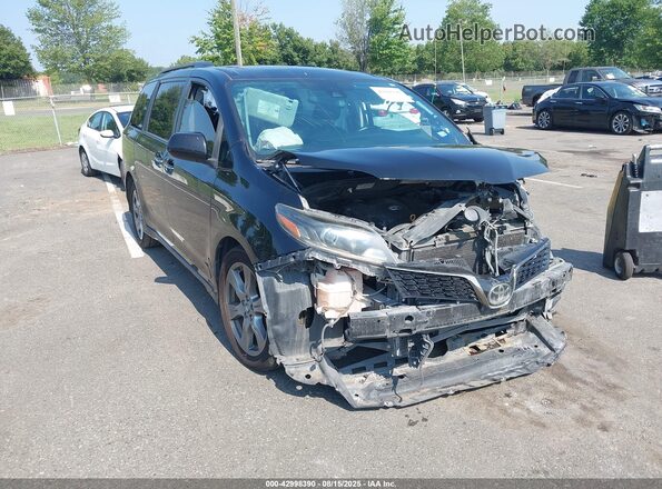 5TDXZ3DC1JS944849 2018 TOYOTA SIENNA Black Vista frontal