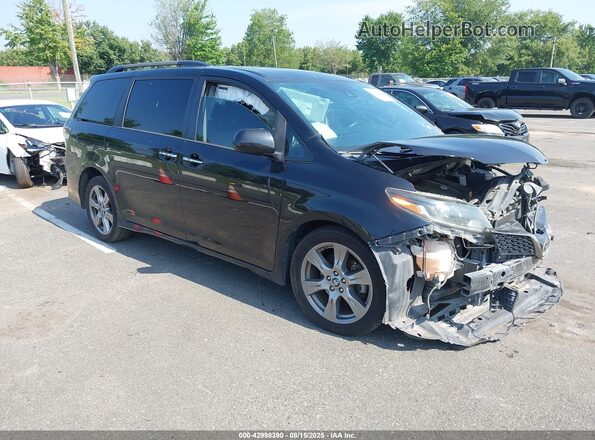 5TDXZ3DC1JS944849 2018 TOYOTA SIENNA Black Delantero derecho