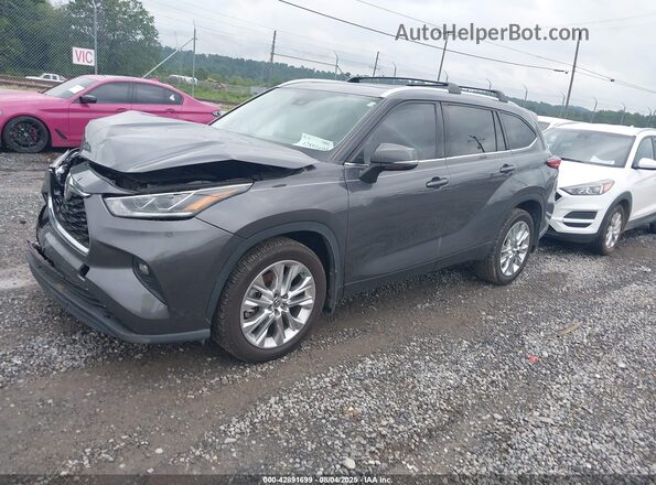 5TDYZRAH7MS053699 2021 TOYOTA LIMITED Gray Front left