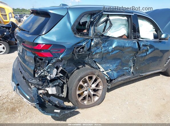 5UX23EU00R9V78243 2024 BMW X5 Teal Вид спереду