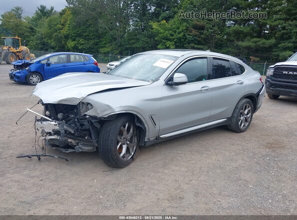 5UX2V1C03L9B30237 2020 BMW X4 Silver Przód lewy