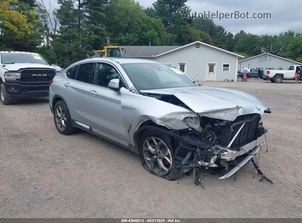 5UX2V1C03L9B30237 2020 BMW X4 Silver Przód prawy