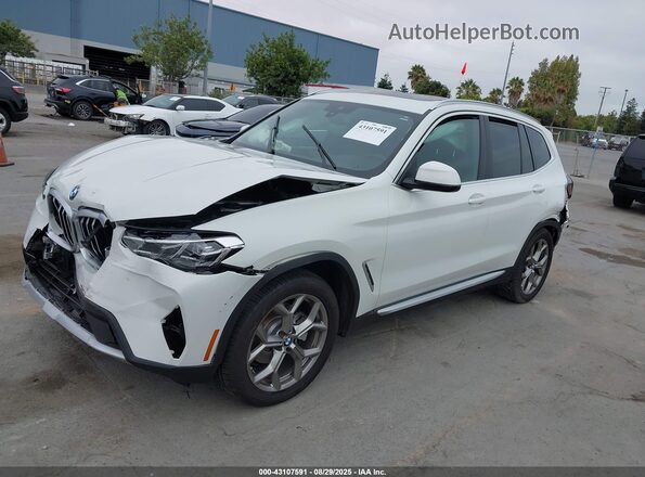 5UX43DP02P9R19413 2023 BMW X3 White Передня ліва чверть
