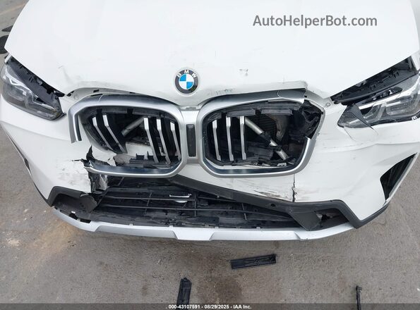 5UX43DP02P9R19413 2023 BMW X3 White Вид спереду