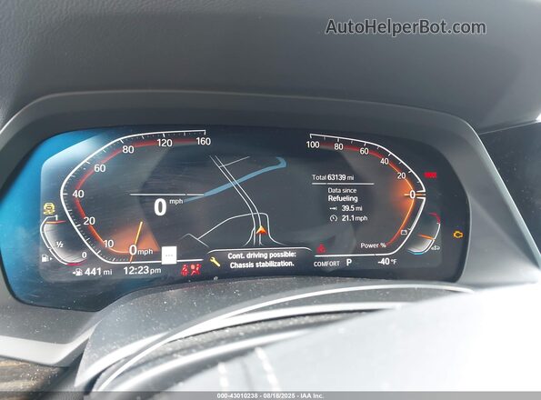 5UXCR6C07M9F35900 2021 BMW X5 Blue უკანა სავარძლების ხედი