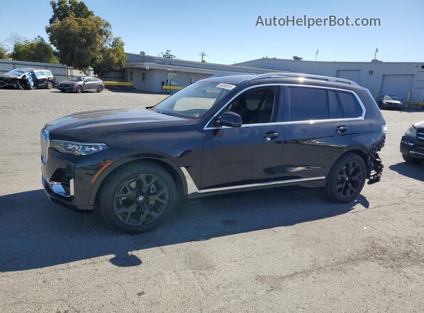 5UXCW2C06L9B72702 2020 BMW X7 Black Առջևի ձախ երեք քառորդ տեսարան