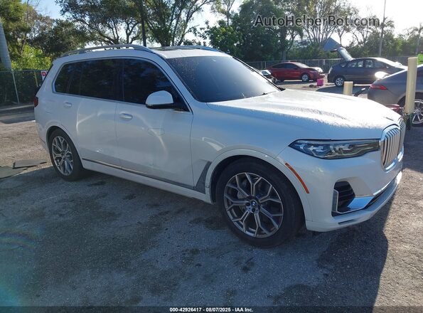 5UXCW2C07M9E12258 2021 BMW X7 White Przód prawy