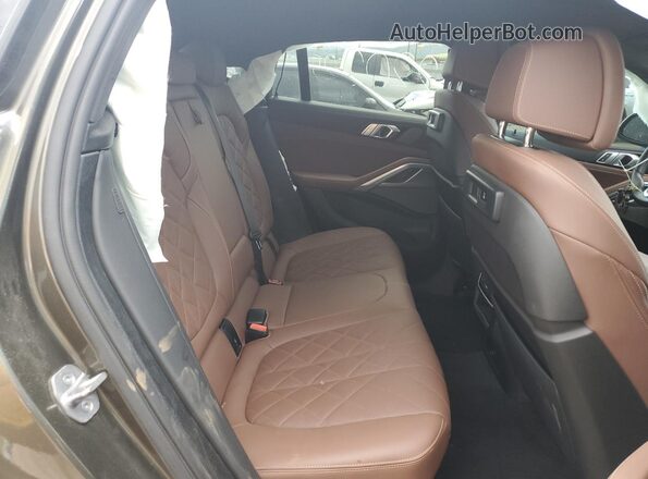 5UXCY6C06P9N76538 2023 BMW X6 Green უკანა სავარძლების ხედი