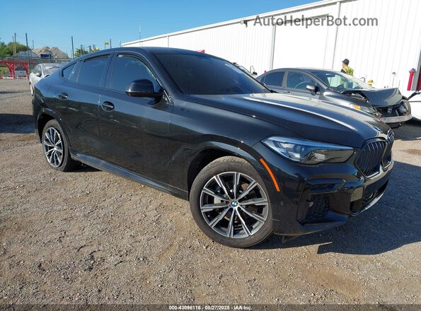 5UXCY6C09P9P42776 2023 BMW X6 Black Delantero derecho