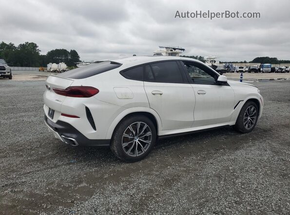 5UXCY6C0XM9G71201 2021 BMW X6 Белый Задняя правая четверть