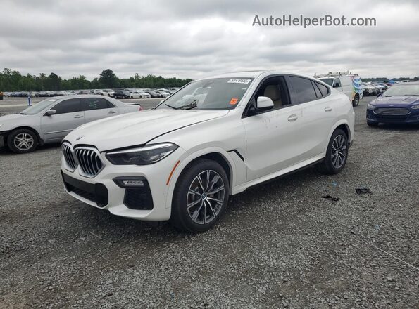 5UXCY6C0XM9G71201 2021 BMW X6 Белый Передняя левая четверть