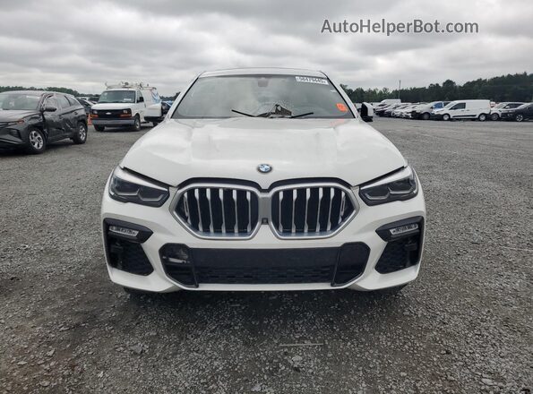 5UXCY6C0XM9G71201 2021 BMW X6 Белый Вид спереди