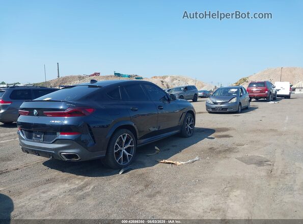 5UXCY8C03L9C75797 2020 BMW X6 Синий Задняя правая четверть
