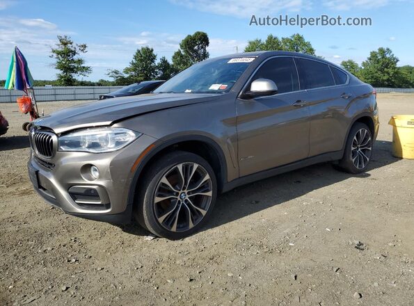 5UXKU2C33H0U28914 2017 BMW X6 Tan Przód lewy