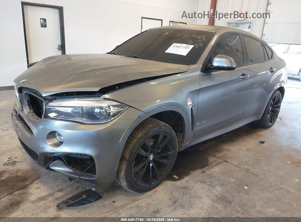 5UXKU2C56H0N85239 2017 BMW X6 Серый Передняя левая четверть