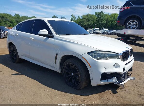 5UXKU6C56J0Z66490 2018 BMW X6 Белый Вид спереди