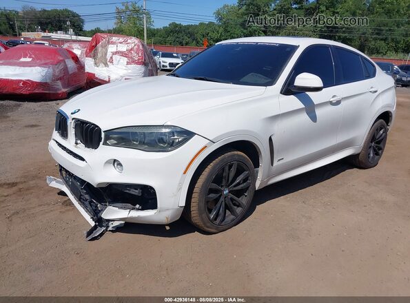 5UXKU6C56J0Z66490 2018 BMW X6 Белый Передняя левая четверть