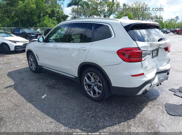 5UXTY3C00M9E32853 2021 BMW X3 White Հետևի ձախ