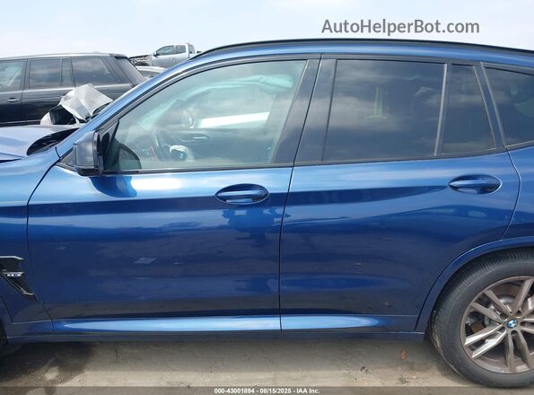 5UXTY3C01M9E77641 2021 BMW X3 Blue სალონის 360-გრადუსიანი ხედი