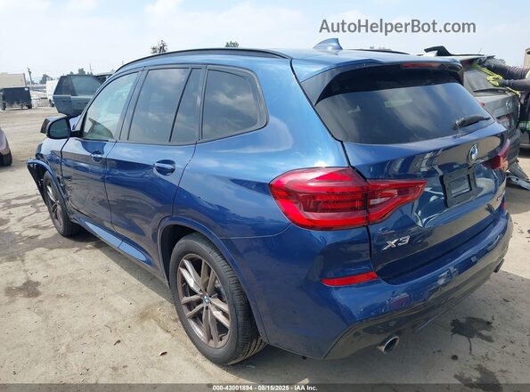 5UXTY3C01M9E77641 2021 BMW X3 Blue უკანა მარცხენა