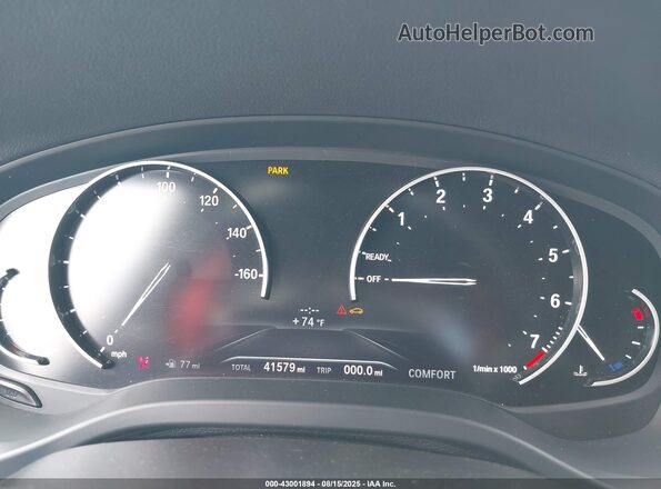 5UXTY3C01M9E77641 2021 BMW X3 Blue უკანა სავარძლების ხედი
