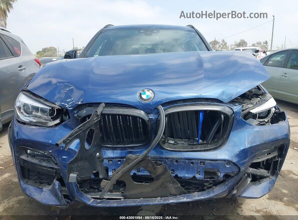 5UXTY3C01M9E77641 2021 BMW X3 Blue ხელსაწყოთა პანელის ხედი