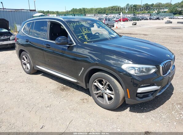 5UXTY5C00M9F41888 2021 BMW X3 Black Przód prawy