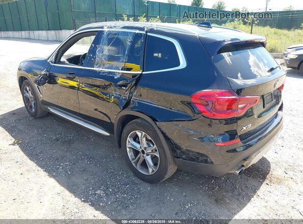 5UXTY5C00M9F41888 2021 BMW X3 Black Tył lewy