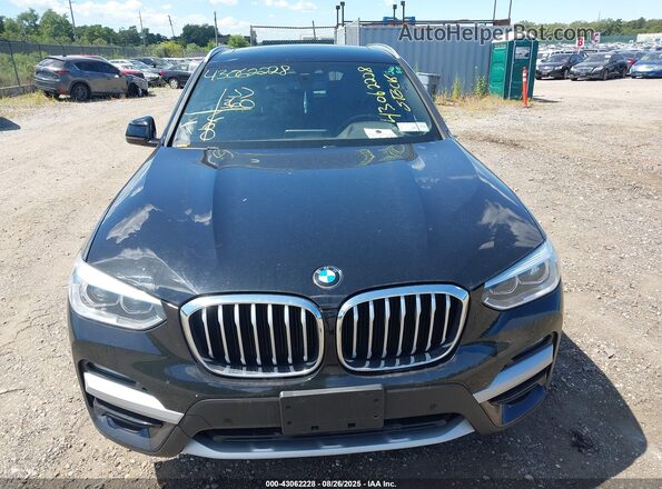 5UXTY5C00M9F41888 2021 BMW X3 Black Widok zestawu wskaźników