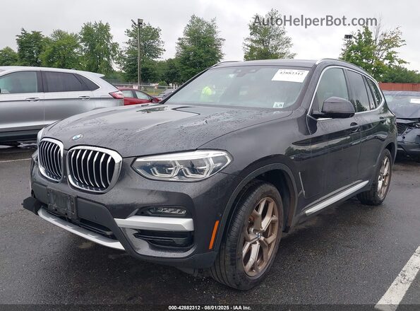 5UXTY5C02M9F79770 2021 BMW X3 Gray Przód lewy