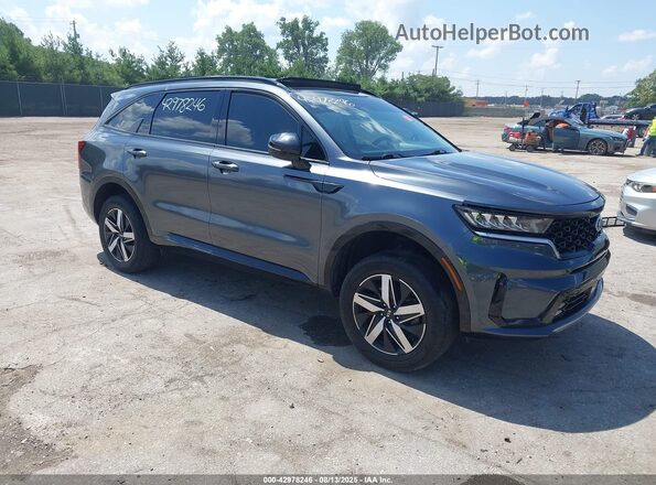5XYRHDLF3MG069613 2021 KIA SORENTO Серый Передняя правая четверть
