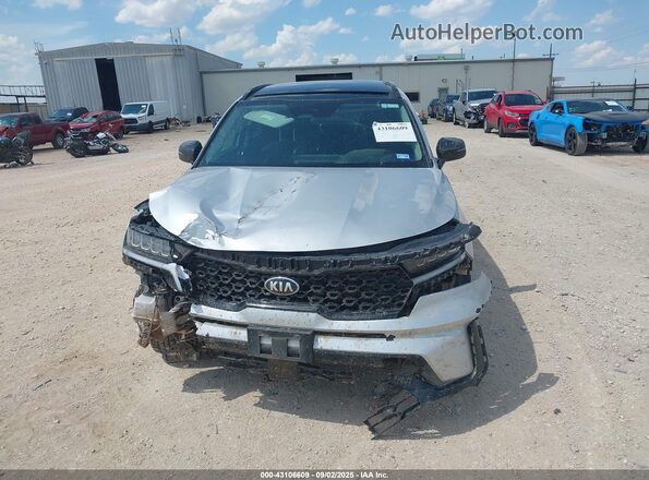 5XYRHDLF7MG030717 2021 KIA SORENTO Серебряный Вид щитка приборов