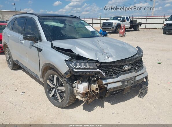 5XYRHDLF7MG030717 2021 KIA SORENTO Серебряный Вид спереди