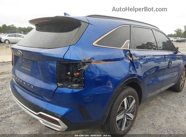 5XYRL4LC1MG048635 2021 KIA SORENTO Blue Вид спереду