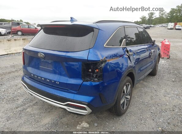 5XYRL4LC1MG048635 2021 KIA SORENTO Blue Задня права чверть