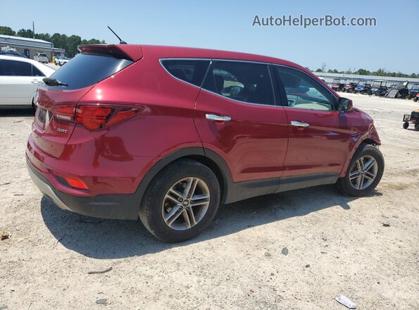 5XYZT3LB0JG527366 2018 HYUNDAI SANTA Бордовый Задняя правая четверть