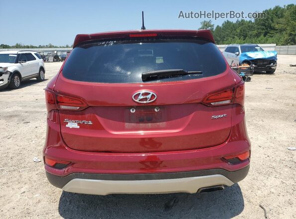 5XYZT3LB0JG527366 2018 HYUNDAI SANTA Бордовый Вид сзади