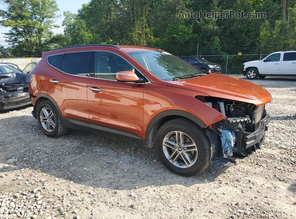 5XYZUDLB2JG509115 2018 HYUNDAI SANTA Orange Передня права чверть