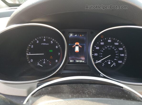 5XYZUDLB2JG509115 2018 HYUNDAI SANTA Orange Вид щитка приладів