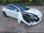 2021 Tesla Model 3 Standard Range Plus Rear-wheel Drive White vin: 5YJ3E1EA9MF016159