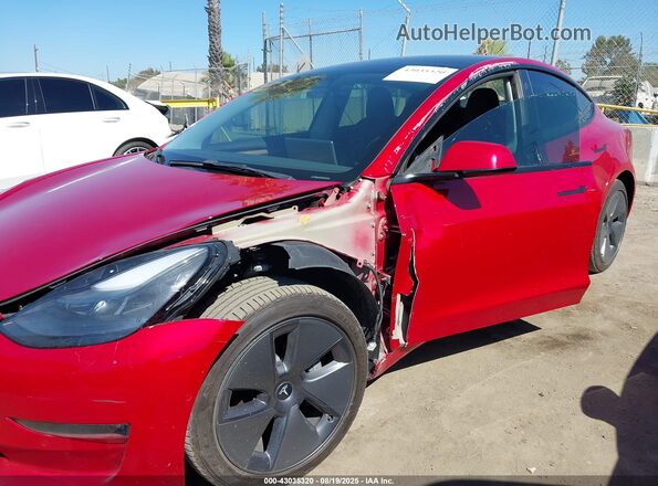 5YJ3E1EB1NF273763 2022 TESLA MODEL 3 Red Vista frontal