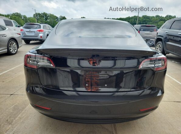 5YJ3E1EB2JF099289 2018 TESLA MODEL Black Vista trasera