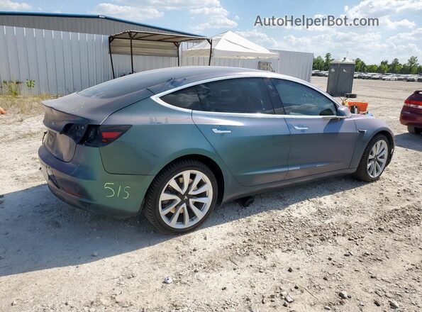 5YJ3E1EB3JF112082 2018 TESLA MODEL Blue Հետևի աջ